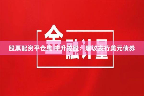 股票配资平仓线 中升控股：建议发行美元债券