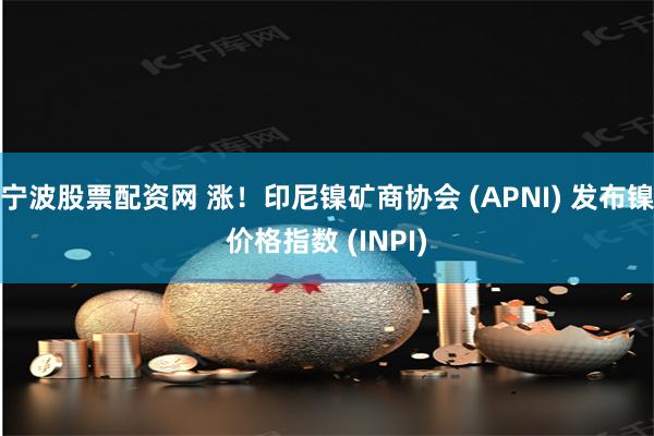 宁波股票配资网 涨！印尼镍矿商协会 (APNI) 发布镍价格指数 (INPI)
